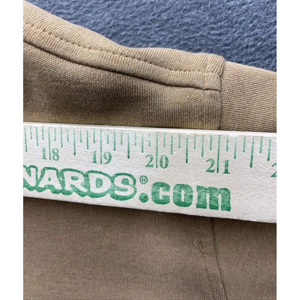 Ashworth Sweater Mens large Tan Khaki Quarter Zip Ez Tech Golf Golfing Outdoor - Picture 6 of 16